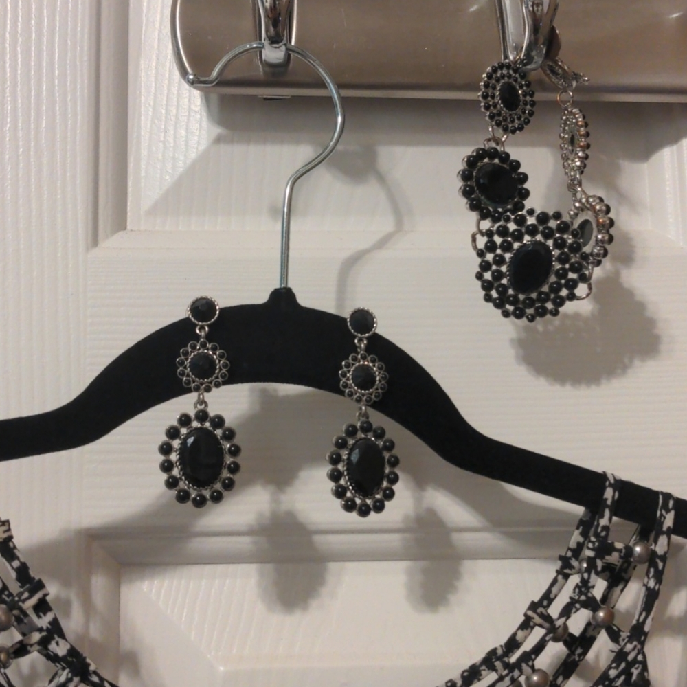 WHBM dress sz. M, earrings bracelet chaps sandals